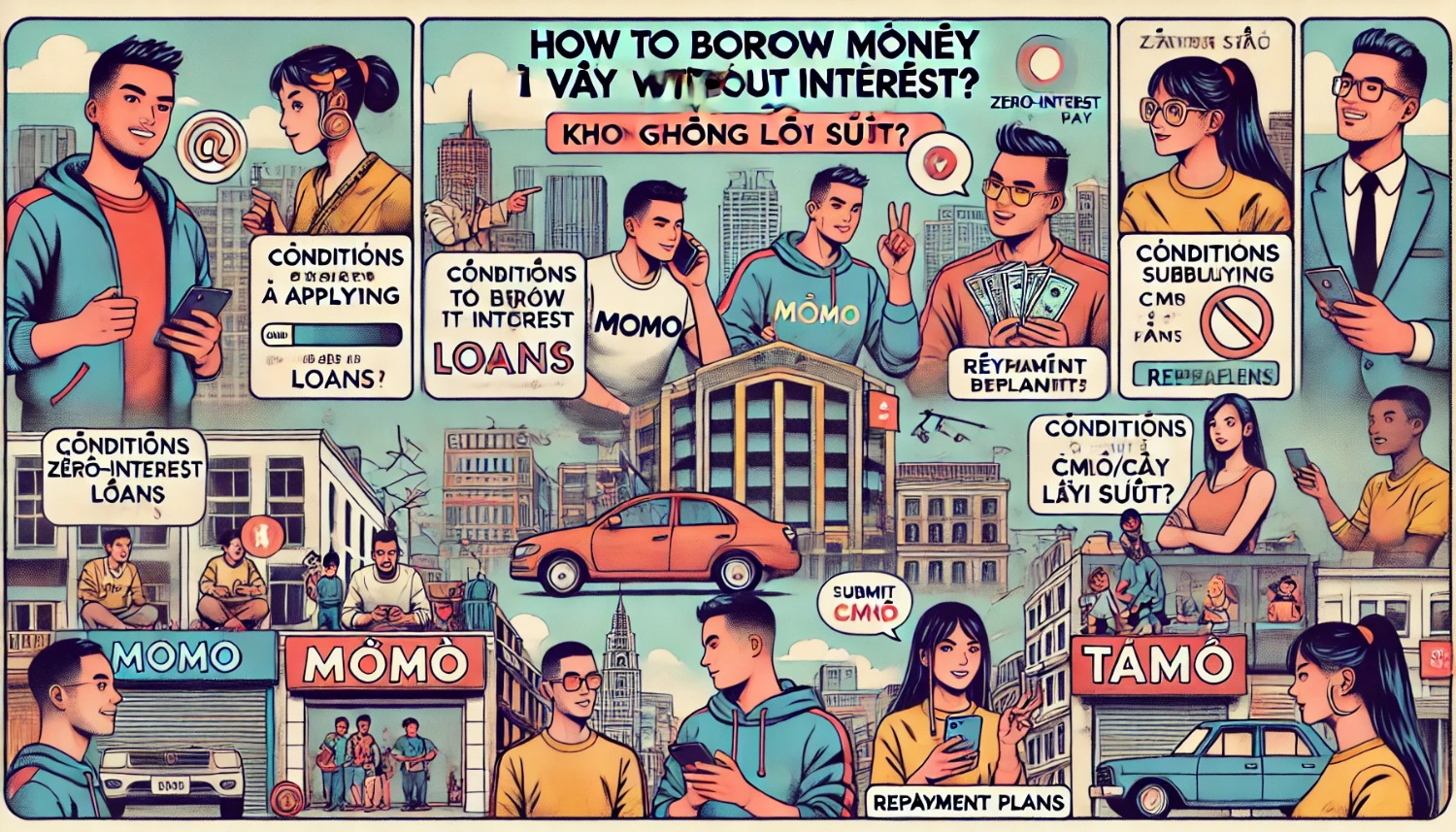 Làm sao để vay tiền không lãi suất?